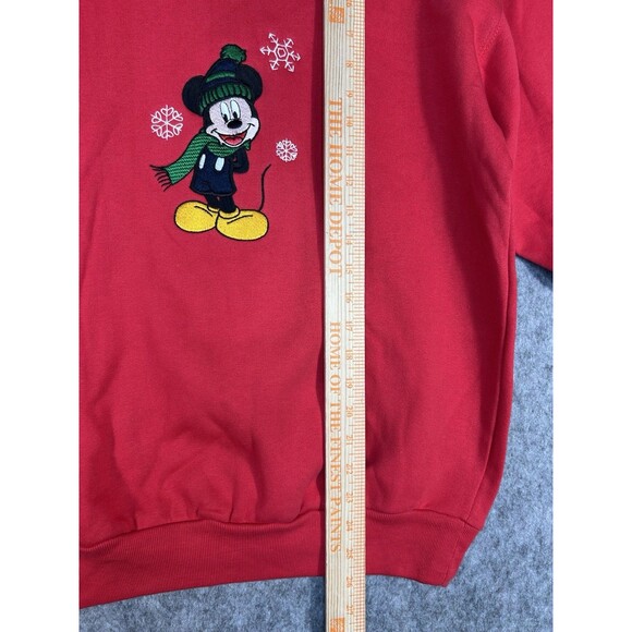 Vintage Disney Mickey Mouse Sweatshirt Women’s PM Red Scarf Embroidered - Picture 6 of 11
